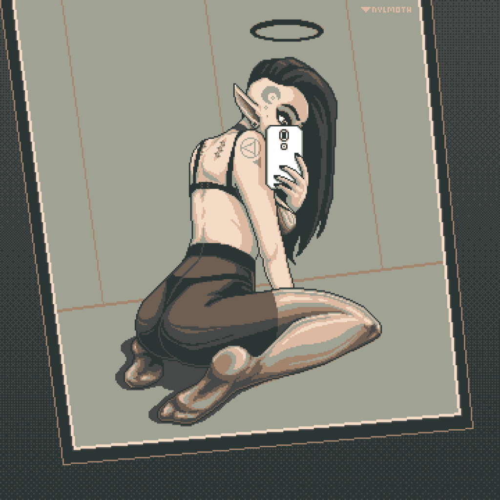 PIXEL ART ⛛ Mona the Fallen&nbsp;Angel