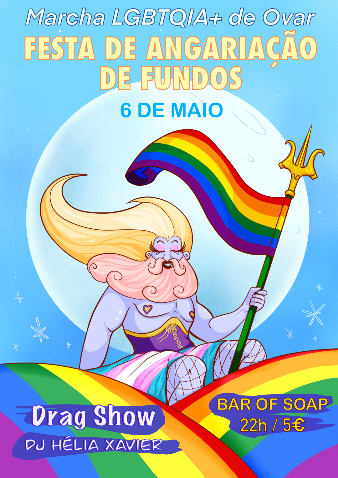 ILLUSTRATION // Poster for Ovar’s LGBTQIA+ Pride March – nylmoth